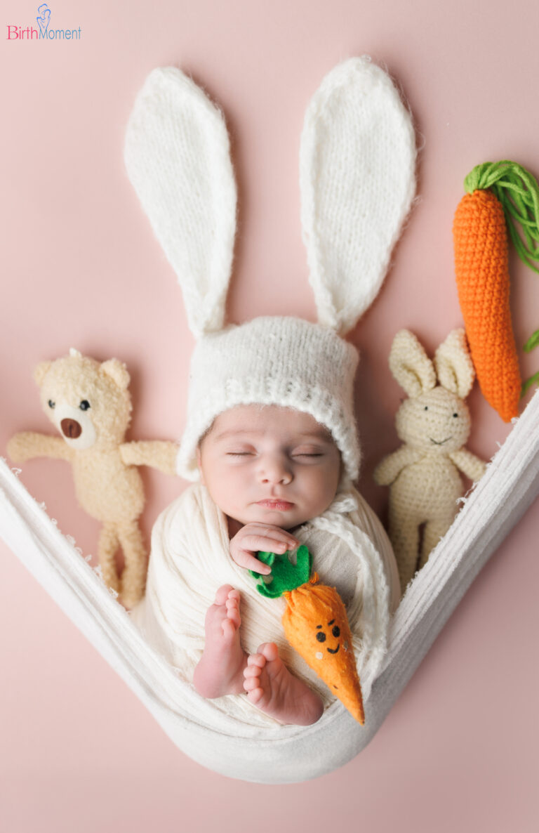 Peaceful newborn slumber wrapped